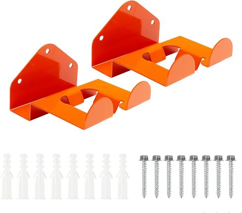 Steel Wall Mount Tool Holder, Orange, 6 x 4 inch, Heavy Duty Storage Hooks with Mounting Hardware in Saudi Arabia