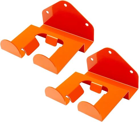 Steel Wall Mount Tool Holder, Orange, 6 x 4 inch, Heavy Duty Storage Hooks with Mounting Hardware in Saudi Arabia