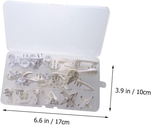 STOBOK 42pcs Seamless Photo Frame Hook Set No Damage Invisible Hangers for Wall Art Picture Frames and Small Gadgets Plastic Design for Easy Installation in Saudi Arabia