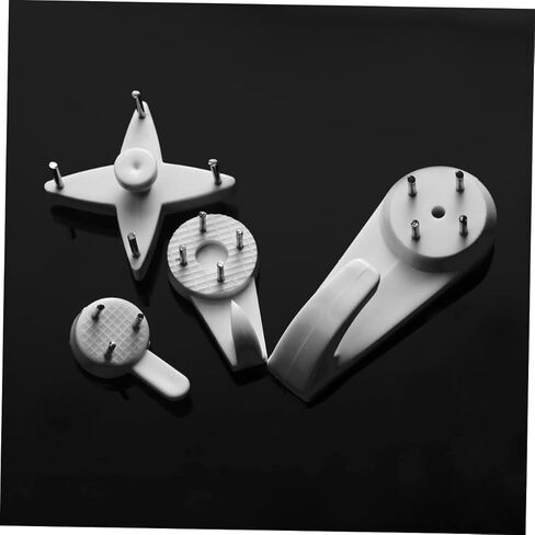 STOBOK 42pcs Seamless Photo Frame Hook Set No Damage Invisible Hangers for Wall Art Picture Frames and Small Gadgets Plastic Design for Easy Installation in Saudi Arabia