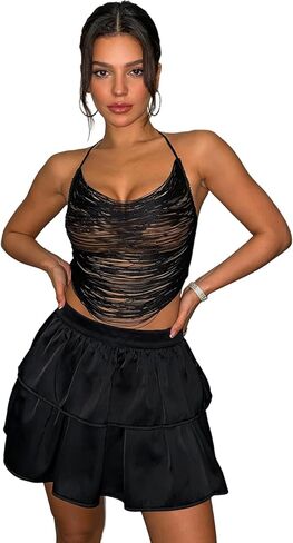 Fringe Vest, Black, S in Saudi Arabia
