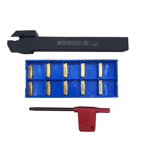 1/2inch Grooving Tool Holder MGEHR1212-2 with 10pcs MGMN200-G Grooving Inserts + 20pcs APMT1135PDER Indexable Face Milling Inserts in Kuwait