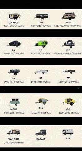 Rugged All-Terrain Teardrop Camper Trailer Luxury Travel Trailer, Designed for Rock Crawling Adventures and Overlanding Convoys, Featuring Integrated LED Light Bar and Spare Tire Mount in Saudi Arabia
