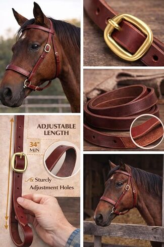 CHALLENGER Horse Hermann Oak Leather Replacement Headstall Throat-Latch 404RS04LT in Saudi Arabia