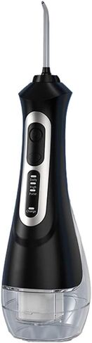 Water Flosser Professional Cordless Dental Oral Irrigator - Portable and Rechargeable IPX7 Waterproof Water Flossing for Teeth Cleaning,200ml Reservoir Home and Travel,White(Black) in Saudi Arabia