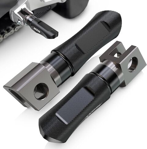 MZS Motorcycle Front Foot Pegs, Adjustable Sport Footpegs Rider Foot Pedal Rest Black CNC Compatible with ER6F EX650 06-08 / Z750 Z750R 04-11 / Z800 15-16 / Z1000 03-09 / Z1000SX 11-20 / ZX6R 05-06 in Saudi Arabia