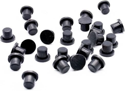 Rubber Silicone Push in Bumpers Hole Plug - 11mm Rubber Push-in Feet (50) in Kuwait
