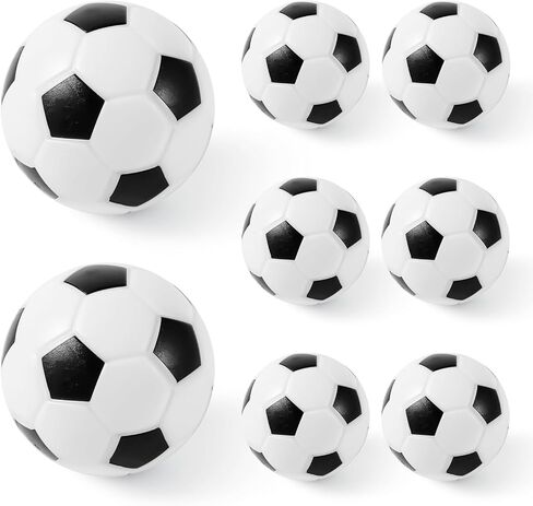 8PCS Foosball Balls Replacement Parts, 1.42 Inch Table Soccer Foosballs Table Balls Mini Small Soccer Accessories for Game Adults Parties Clubs in Saudi Arabia