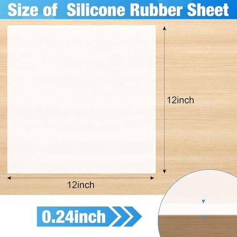 Translucent Silicone Rubber Sheet (Translucent, 12" W x 12" L x 1/4" Thick) in Kuwait