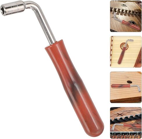 Zerodeko Professional Dulcimer Tuning Wrench Tone Tool Instrument Accessory for Models Reliable Musician Hand Tool for Precise Sound Tuning in Saudi Arabia