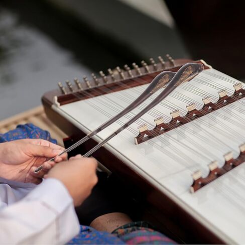 Ebony Bird Dulcimer Practice Hammers with Portable Storage Bucket Lightweight Mallets for Yangqin Dulcimer Supplies Professional Beginner Friendly Instrument Accessory in Saudi Arabia