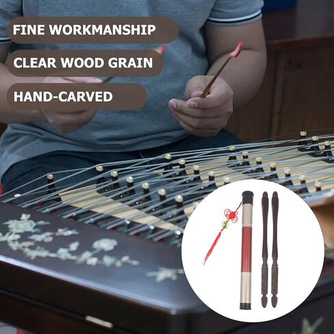 Zerodeko Premium Ebony Dulcimer Practice Hammer with Bird Design and Bucket Dulcimer Accessories for Beginners and Professionals Ebony Mallets for Yangqin Instrument Replacement in Saudi Arabia