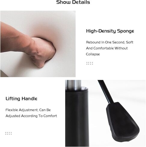Saddle Stool Adjustable Saddle Chairs with Back Ergonomic Saddle Stool Swivel Rolling Hydraulically Adjustable Suitable for Use in Powder Rooms, Studios, Etc. (Black) in Saudi Arabia