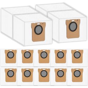 (12 Pack) L20 Ultra Replacement Dust Bags for Dreame X50 Ultra Complete/ X40/ L20 Ultra/ L50 Pro Ultra/ L10s Pro/ L10/ L10s/ L20, Xiaomi X10+/ X20+/ X20 Pro/ X20 Max Robot Vacuum, Vacuum Bags in Kuwait