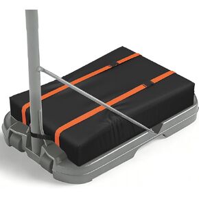 Basketball Hoop Sandbag,Heavy Duty Weighted Bottom Anchor for Basketball Hoops,Waterproof Dustproof Oxford Fabric Sand Bag,35.4" L×23.6" W×5.1" H,Only Bag in Kuwait