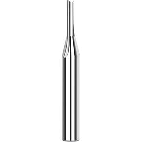 Straight Flute End Mill Cutter Router Bits 1/4 Inch Shank Single Flute 2 Flute Straight Slot Carbide Milling Cutter for Woodworking(2 Flute 6.35x1.58) in Kuwait