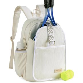 Tennis Bag for Women Girl, Stylish Quilted Tennis Pickleball Racket Backpack Wet Pocket, Women Weekend Bag for Travel in Saudi Arabia