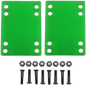 منصات وأدوات رفع لوح التزلج على شكل H مقاس 1/8 بوصة (4 مم) رافعات خضراء ومسامير مقاس 1 بوصة in Kuwait