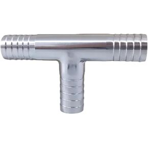 12.7 16 19 25 32 38 45 51mm Hose Barb Tail 304 316 Stainless Steel Pipe Fitting Tee 3 Ways Connector Splitter(45mm Barb,SUS316L_T TYPE) in Kuwait