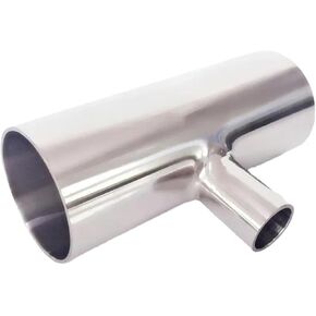 5PCS Size 19mm-102mm x 16mm-89mm Pipe OD Reducing Butt Welding Auto Tee 3 Way 3A SUS 304 Stainless Fitting(45MM X 32MM_T TYPE) in Kuwait