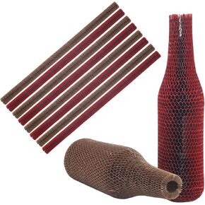 8 Pcs Wine & Bottle Travel Bags – Honeycomb Paper Reusable Bottle Protector Sleeves, Impact-Resistant Safety Carriers for Airplane Travel, Transport & Car in Kuwait