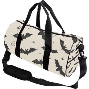 Repeating Bats Easy Clean Womens Bag Oxford Tote Bags Adjustable Shoulder Strap, Convertible Carry Backpack Vintage Duffle Bag For Soccer Hiking Gym Must Haves For Woman in Kuwait