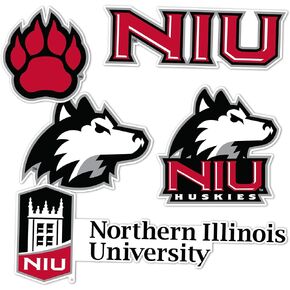 ملصق جامعة صبار الصحراء شمال إلينوي ملصق NIU Huskies شارات الفينيل زجاجة مياه للكمبيوتر المحمول سجل قصاصات السيارة T2 (النوع 2-3) in Kuwait