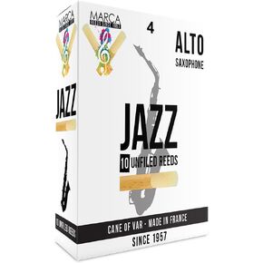 MARCA JAZZ UNFILED REEDS - 10 PACK - ALTO SAX - 4 MJZU440 in Saudi Arabia