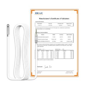 Elitech 2.4GHz/5GHz WiFi Real-Time Temperature Humidity Monitor, Dual Channel Remote Data Logger, Cloud Data Storage, SMS/Email/APP/Web Alarm, Warehouse, Pharmacy, RCW-360Pro-W-DC in Kuwait