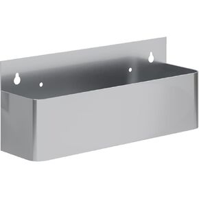 AmGood 15 بوصة. رف سكة حديد سريع من الفولاذ المقاوم للصدأ بطبقة واحدة للقضبان التجارية، NSF in Kuwait