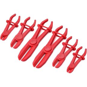 6 Pack Automotive Oil Pipe Cut-off Pliers, 255 mm/185 mm/155 mm Three Sizes with 0-65 mm Opening Range Hose Pinch Off Pliers Set for for Fuel, Coolant & Brake Lines in Kuwait