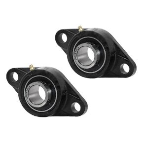 MAPLE ACE UCFL201-8 Flange Bearing 1/2" Bore, Oval 2-Bolt Self-Aligning, Solid Base, Heavy Duty (Qty 6) in Kuwait