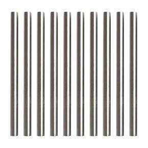 قضيب فولاذي عالي السرعة 3/16 بوصة × 7.8 بوصة قضيب فولاذي مستدير دقيق للأرض، مجموعة كاملة من أحجام أدوات HSS الفولاذية للاستخدام بنفسك، وأعمال المعادن، وترس العمود، والمخرطة، والطحن، وأدوات القطع (10 قطع) in Kuwait