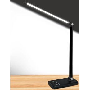 مصباح مكتب LED متعدد الوظائف Afrog مع منفذ شحن USB ، 5 أوضاع إضاءة ، 5 مستويات سطوع ، تحكم حساس ، 30/60 دقيقة توقيت السيارات ، مصباح مكتب مراقبة العين ， 8W ， 5000K ， in Kuwait