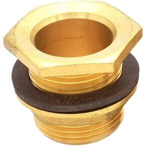 النحاس خزان المياه موصل 1/2 "3/4" 1 "الخيوط ذكر الأنابيب تركيبات السباكة الحاجز الجوز موصل (1") in Kuwait