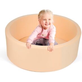 حفرة كرة الرغوة Trendbox ، 36 "× 12" في الهواء الطلق في الهواء الطلق ناعمة الكرة المسبح لعب الهدية المثالية لأطفال الأطفال والأطفال الصغار (بدون كرات) - رمادي فاتح in Kuwait