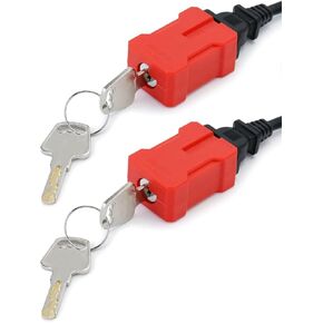 Plug Lock Electrical Cord Plug Lockout Device for Electrical Cord, 2 Pack Plug Locking Safety Lock with 2-pin and 3-Pin Plugs, Comes with 2 Keys Power Disconnection Service in Kuwait
