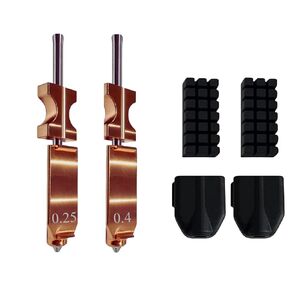 for Flashforge AD5X Nozzles AD5X Nozzle Hardened for Flashforge AD5X 0.4mm Nozzle for Flashforge AD5X Accessories Quick Detachable Nozzle High Flow,2X Silicone Caps and 2X Nozzle Brushes,0.25MM+0.4MM in Kuwait