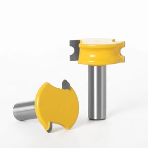 2 Pc 1/2" 1/4" 12mm 6mm 8mm Shank Canoe Flute and Bead Router Bit Wood Cutter Woodworking Bits Milling(8mm Shank) in Kuwait