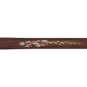 التنين الأحمر - ملصق لاصق مرصع سكينز - حتى 24 فريت - خشب الورد الصناعي in Kuwait