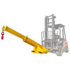 11000LB Forklift Jib Boom Crane, Mobile Crane Lifting Hoist, Max Length 7.8 Feet, Forklift Boom Attachment Towing Handling Equipment, 7.8" x 3.1" Socket Size in Kuwait