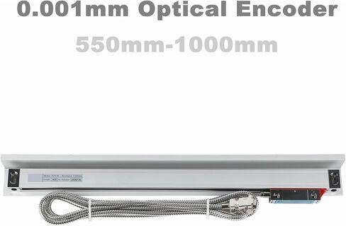 التشفير الخطي، دقة عالية 0.001 مم TTL DRO 500 مم - 1000 مم مقياس خطي 1 ميكرون مسطرة شبكية بصرية للتشفير البصري، مخرطة مطحنة قراءة رقمية، 500 مم -1um-1 in Kuwait