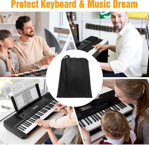 Upright Piano Cover,Piano Keyboard Full Covers Cloth All-Black Dust Cover Silver-coated Oxford Fabric Pet Paw Protector,Dustproof Waterproof, Sunproof-Reusable Washable Universal in Saudi Arabia