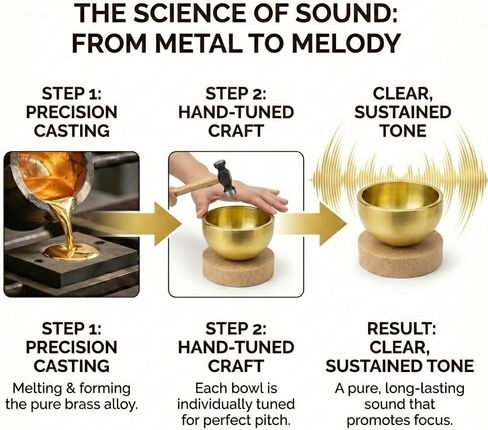Mini Singing Bowl Set, Small Portable Brass Meditation Sound Bowl with Copper Striker Ball & Drawstring Pouch, for Yoga, Mindfulness, Relaxation, Chakra & Spiritual Gift (1.6 in) in Kuwait