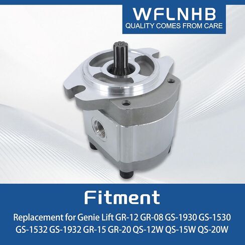 WFLNHB 96193GT 96193 Function Pump Hydraulic Gear Pump Replacement for Lift GR-12 GR-08 GS-1930 GS-1530 GS-1532 GS-1932 GR-15 GR-20 QS-12W QS-15W QS-20W TMZ-50/30 TZ-50/30 in Saudi Arabia