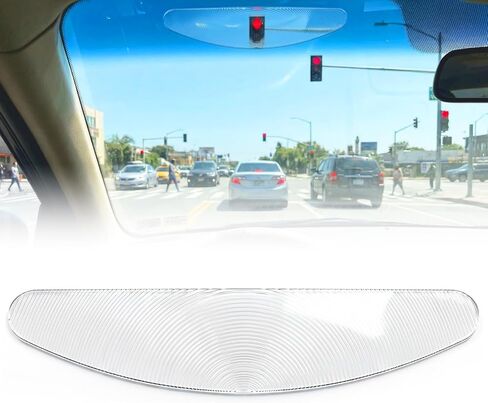 UNIFAMILY Traffic Light Fresnel Lens, Car Window Traffic Light Viewer - Wide Angle Highlight Design for Tall Drivers, Self-Adhesive Easy Install, UV Resistant Clear Lens to Avoid Blind in Saudi Arabia