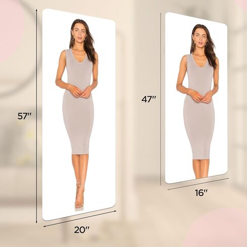 ورقة مرآة ذاتية اللصق من الأكريليك للجدار، بلاط مرآة بلاستيكي غير زجاجي لسلامة الأطفال للجدار مقاس 20 × 57 بوصة 4 قطع in Kuwait