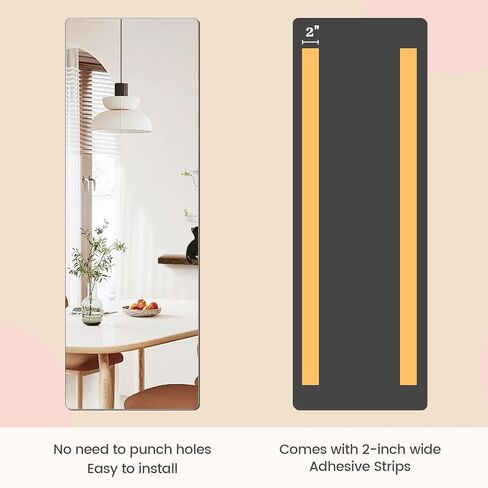 ورقة مرآة ذاتية اللصق من الأكريليك للجدار، بلاط مرآة بلاستيكي غير زجاجي لسلامة الأطفال للجدار مقاس 20 × 57 بوصة 4 قطع in Kuwait