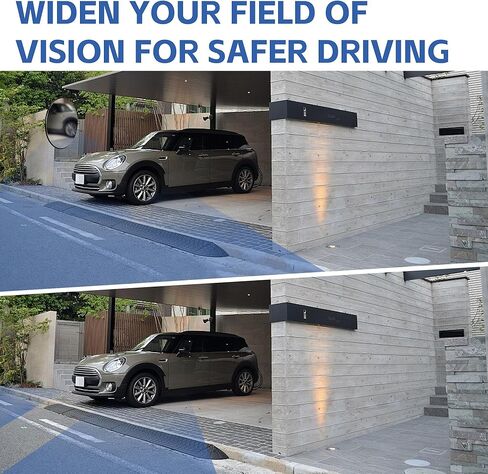 مرآة أمان محدبة خارجية مقاس 32 بوصة، مرآة مرور للكمبيوتر الشخصي تعمل على توسيع مرايا الممر بزاوية واسعة منحنية مع دعامة تثبيت قابلة للتعديل لوقوف السيارات والمصنع وطريق الممر والمزيد in Kuwait