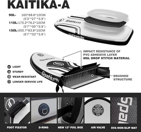 لوح هيدروفويل لركوب الأمواج، لوح تزلج هيدروفويل قابل للنفخ، لوح تزلج غير كهربائي قابل للنفخ، لوح تزلج على الماء، لوح تزلج على الأمواج، لوح مجداف لوح تزلج على الماء in Kuwait